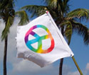 Rainbow Peace Symbol Banner